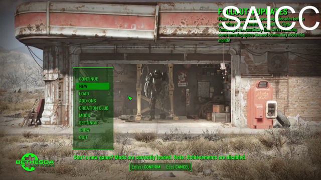 Fallout 4 Mod - Silent and Immediate Character Creation (SAICC) - Demonstration смотреть онлайн
