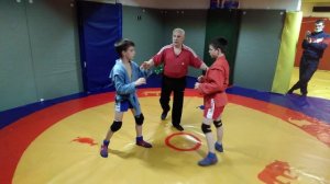 Ахил из стойки. Прием самбо