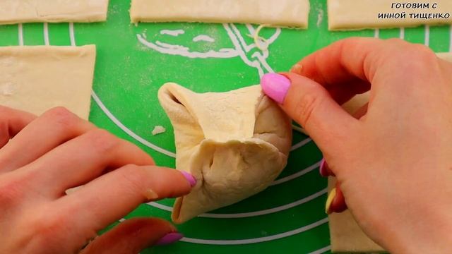 Слоеные Пирожки с Мясом. Как приготовить Быстрые Пирожки из слоеного теста смотреть онлайн