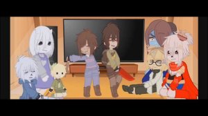 [Undertale reaction to Chara's and Frisk's AU's]