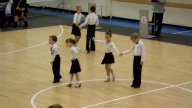 Бальные танцы дети Н4 (пара №4 Кирилл и Катя ) 2012 смотреть онлайн