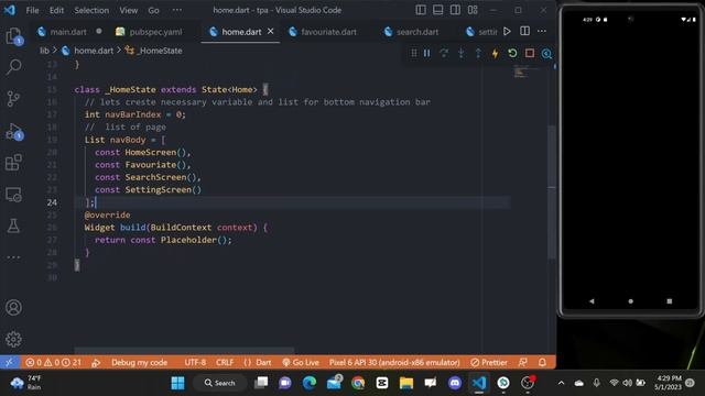 Bottom Navigation Bar(2023) || google_nav_bar || Speed Code || Flutter || Lockable Icons смотреть онлайн