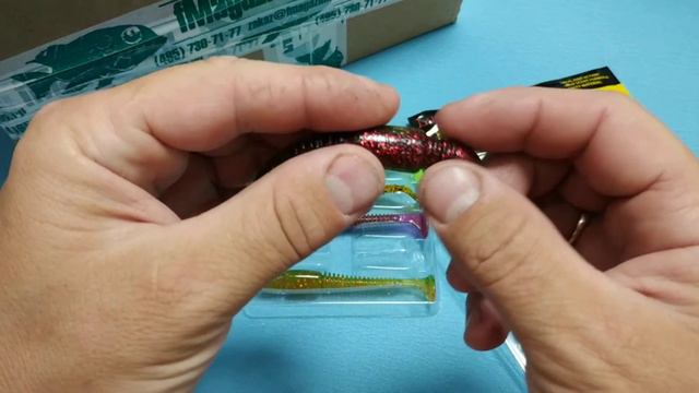 Видеообзор съедобного виброхвоста Lucky John Tioga MIX по заказу Fmagazin