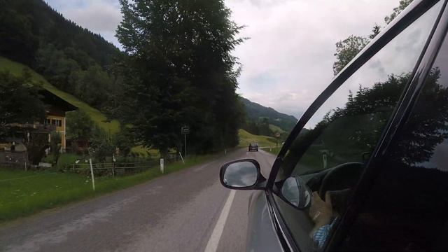 Thiersee Landesstraße driving towards Kufstein, Austria смотреть онлайн