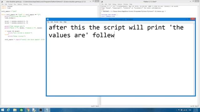 python dice game (working!) syntax in desc. смотреть онлайн