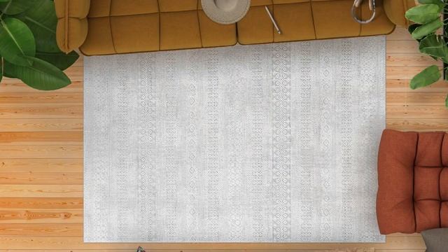 Tribal Ivory Area Rug by GRP Rugs смотреть онлайн
