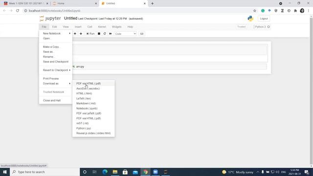 Enable PDF via HTML Download Option on Jupyter Notebook смотреть онлайн