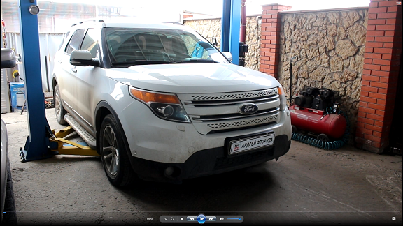 Замена втулок и стоек заднего стабилизатора на Форд Эксплорер 2013 года Ford Explorer 3,5