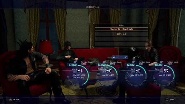 Final Fantasy XV - fast leveling, from lvl 61 to 83 in 10 seconds смотреть онлайн