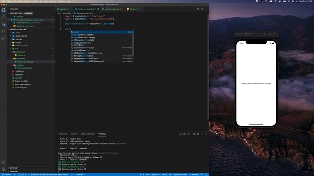 Dark Theme - Simple pattern [React Native][ITA] смотреть онлайн