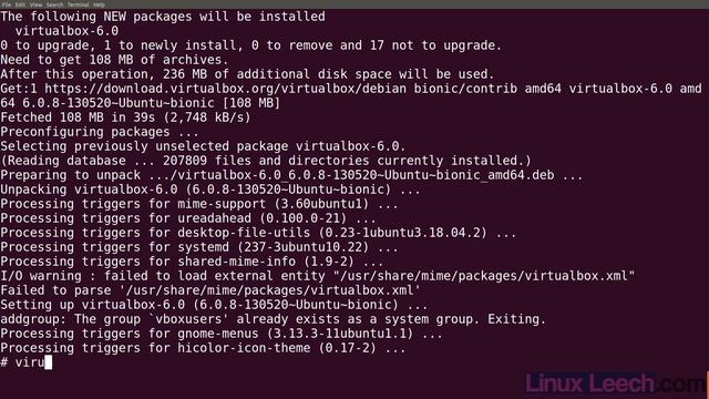 Install Oracle Virtualbox 6 and Extension Pack on Ubuntu 18 04 from Oracle Repository смотреть онлайн
