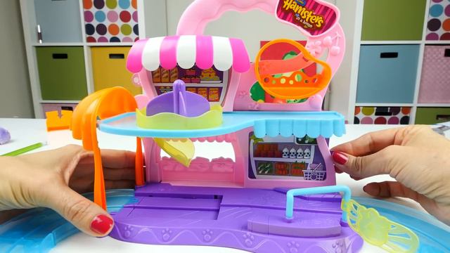 Hamsters in a House Toys! Super Market, Styling Studio and Hamster Home Playsets смотреть онлайн