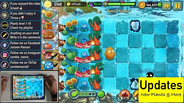 PvZ 2 Penny's Pursuit Guide | Ultomato & Electric Peashooter Perma-Frostbite Caves - Part 2 смотреть онлайн