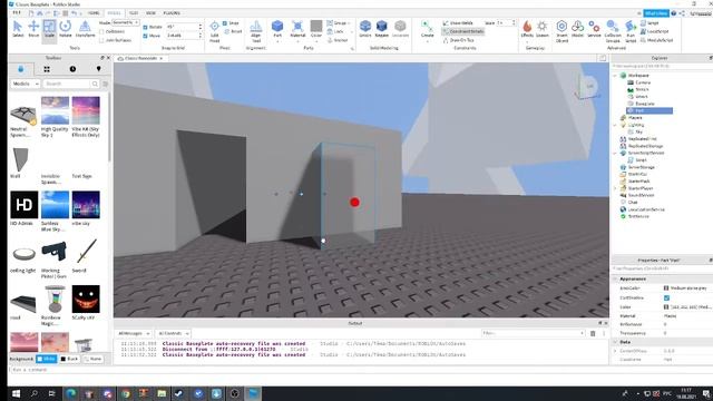 Гайд как Сделать дырку в помещение (это Roblox Studio) смотреть онлайн