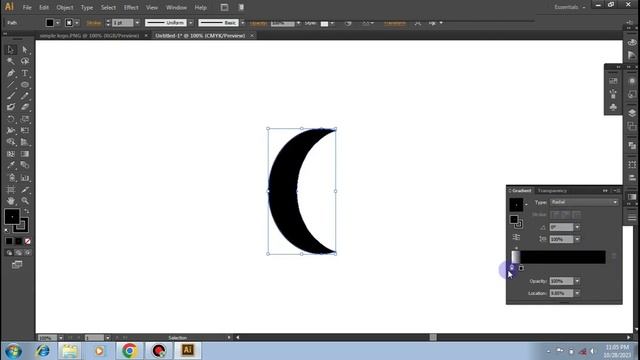 How To Draw 3D Logo in Adobe Illustrator/Illustrator Tutorial смотреть онлайн