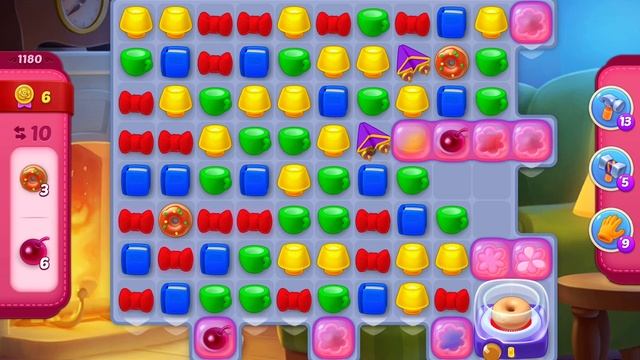 HomeScapes Level 1180 no boosters (17 moves) смотреть онлайн