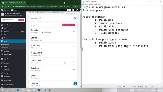 Wordpress : Cara memasukkan Postingan ke dalam Menu maupun Sub Menu Halaman. смотреть онлайн