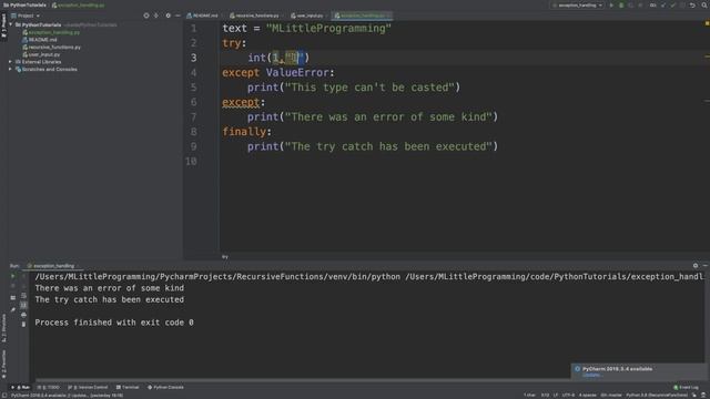 Python Try Except Else Finally | Python for Beginners | MLittleProgramming смотреть онлайн