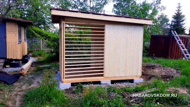 Беседка Жалюзи Полузакрытая. Комплект для самостоятельной сборки. Современная беседка из дерева. смотреть онлайн