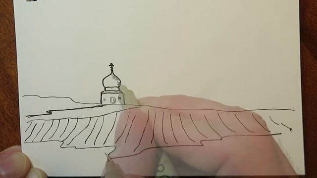 Стихотворение "Смотри какая красота вокруг" и рисунок в исполнении автора смотреть онлайн