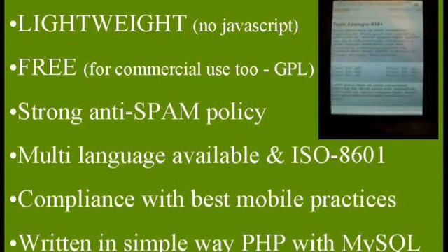 Mobile BB 2.9.7 - PHP & MySQL lightweight forum engine for smartphones смотреть онлайн