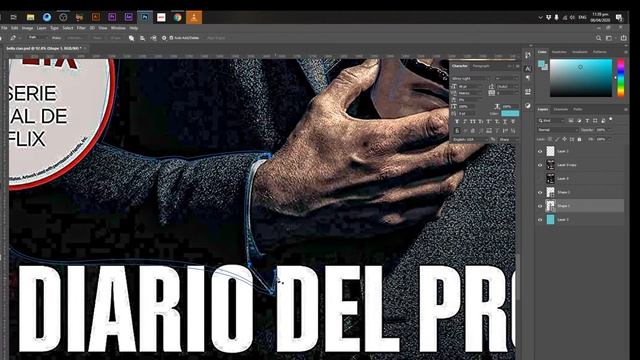 Money heist the professor | Cartoon portrait | Adobe Photoshop 2020 Full tutorial Line art part 1 смотреть онлайн