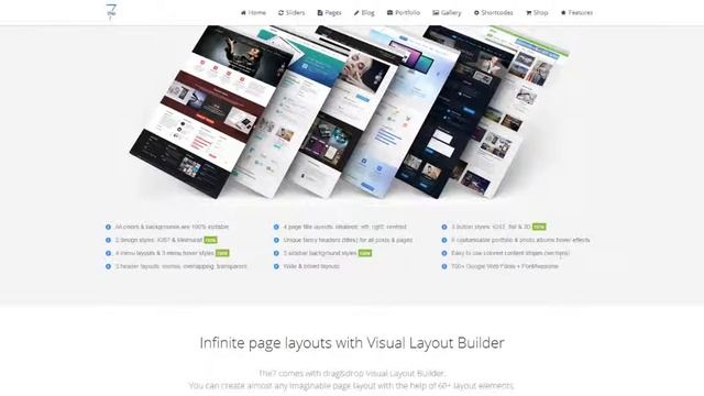 Preview of The7 WordPress Theme смотреть онлайн