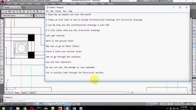 Architectural and Structural drawings using AutoCAD смотреть онлайн