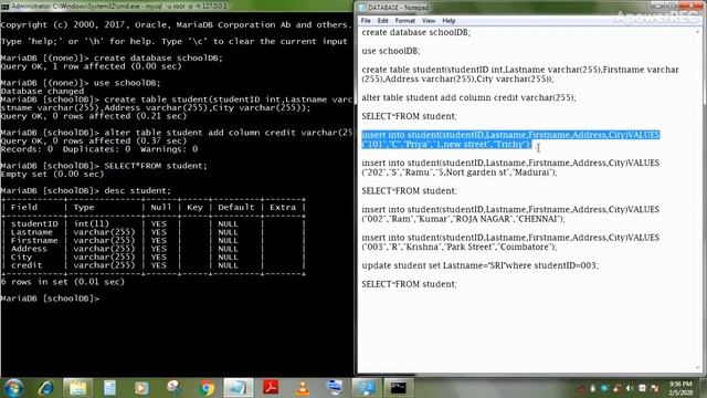 12TH PRACTICAL MYSQL||DATABASE USING XAMPP 100% WORKS.... смотреть онлайн
