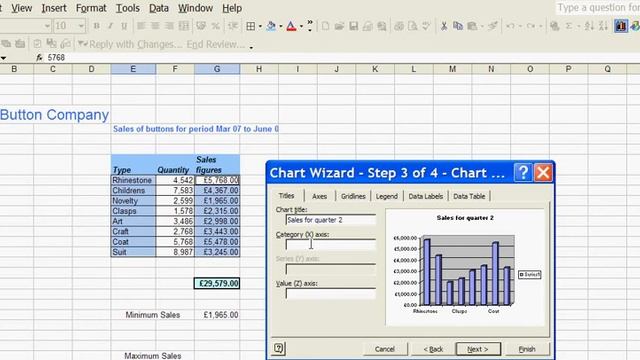 Homestudy UK - Excel 2003/XP Create a Chart смотреть онлайн