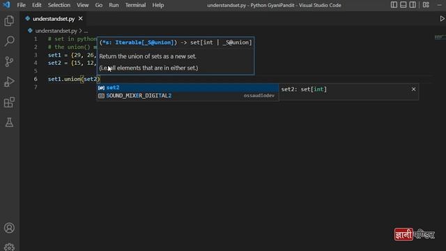 Set Union Python | Lecture 60 | Python for Beginners смотреть онлайн