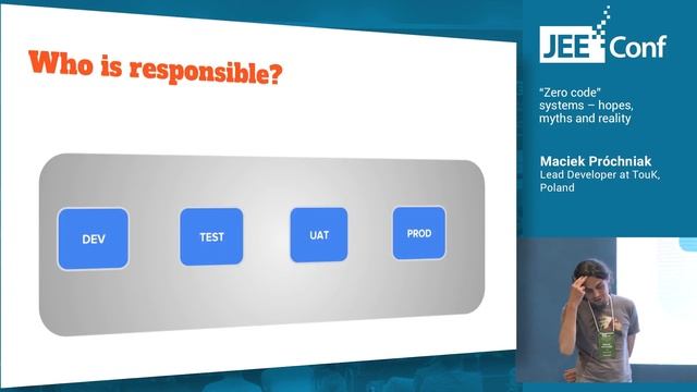 Zero code systems – hopes, myths and reality (Maciek Próchniak, Lead Developer at TouK) смотреть онлайн