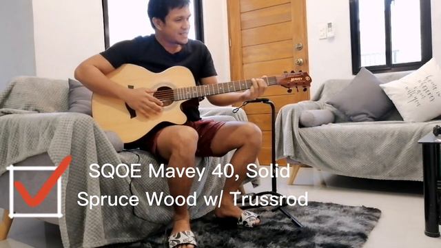Cheapest but The Best Acoustic Guitar || #SQOE Mavey 40 // Unboxing and Soundchec смотреть онлайн