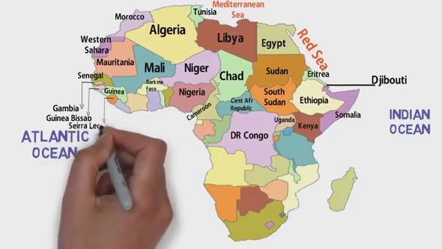 African Countries And Their Location/Africa Political Map/Africa Continent/List Of African Countrie