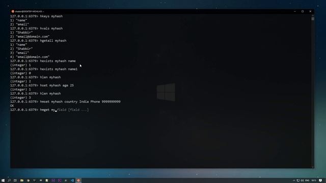 Redis Hashes - Redis CLI Course | 08 смотреть онлайн