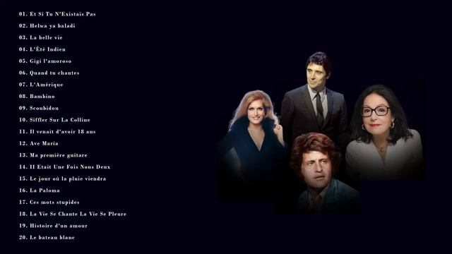 Joe Dassin,dalida,Nana Mouskouri,Sacha Distel Best Of Greatest Hits Album 2020