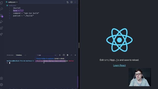 Publicando aplicação React na Netlify смотреть онлайн