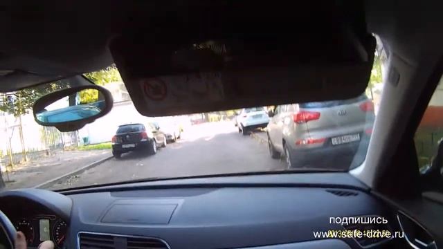 Вождение Audi Q3 (Ауди ку3) Урок №2 ч.2 Развороты.