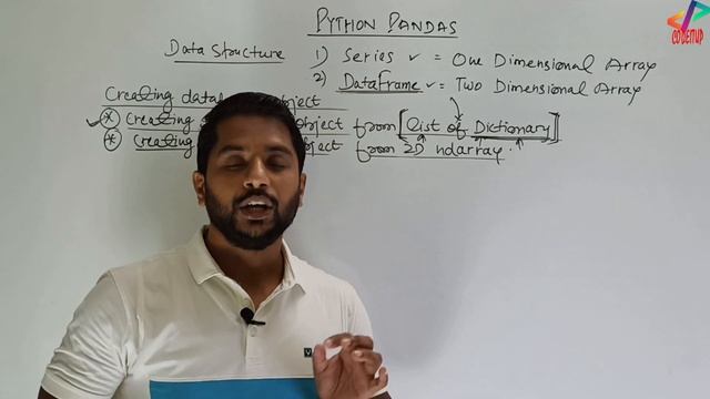 Class 12 Python Pandas | Creating DataFrame Object | DataFrame Object | In Hindi смотреть онлайн