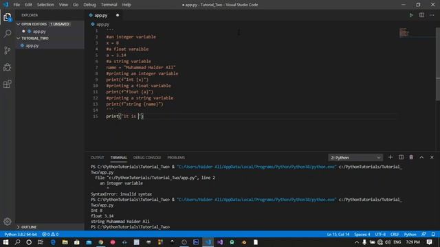 Multi Line Comments in Pythong URDU HINDI | LESSON 03 Part-II by CodingSides смотреть онлайн