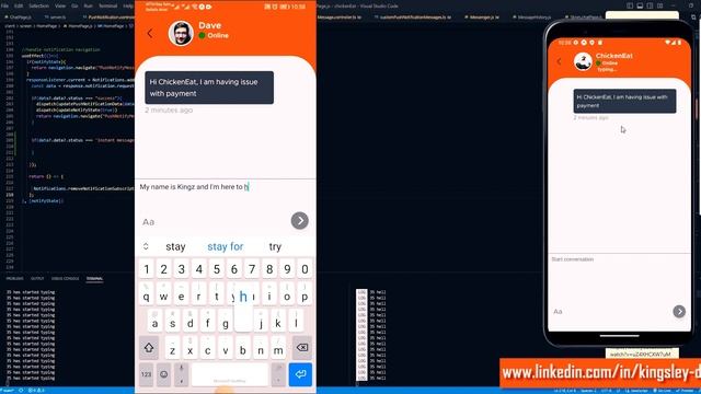 Live Support Chat inApp Messager in React Native смотреть онлайн