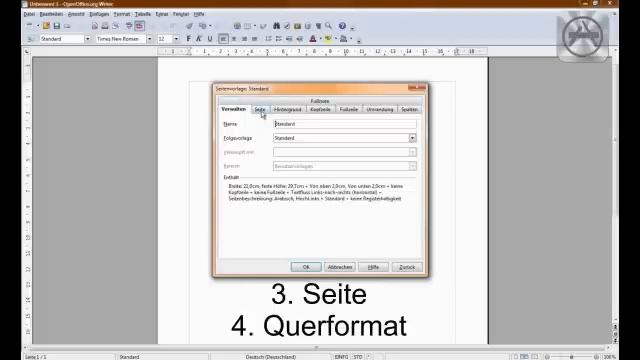 Open Office Tutorial: Querformat смотреть онлайн
