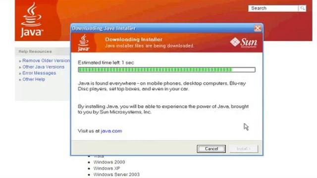 Troubleshooting Java for Windows XP смотреть онлайн