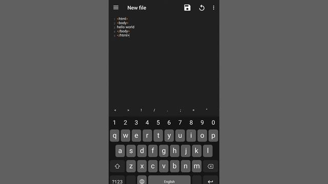 simple html program on Android mobile | hello world program for beginners смотреть онлайн