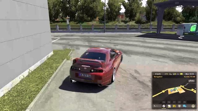 Toyota Supra A80 1994 In Euro Truck Simulator 2 | Euro Truck Simulator 2 Gameplay | ETS2 смотреть онлайн