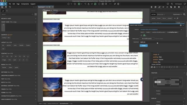 Creating Timelines for Bootstrap with Pinegrow Web Editor смотреть онлайн