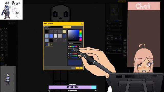[Making an RPG LIVE] Working on Blue's Sprites! смотреть онлайн