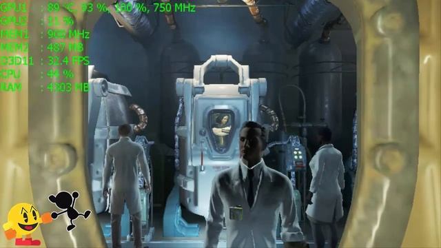 AMD RADEON HD 7400M Series + Intel HD Graphics 3000 Test - Fallout 4