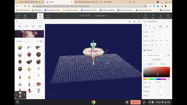How to Make Digital 3D Design Using Vectary смотреть онлайн