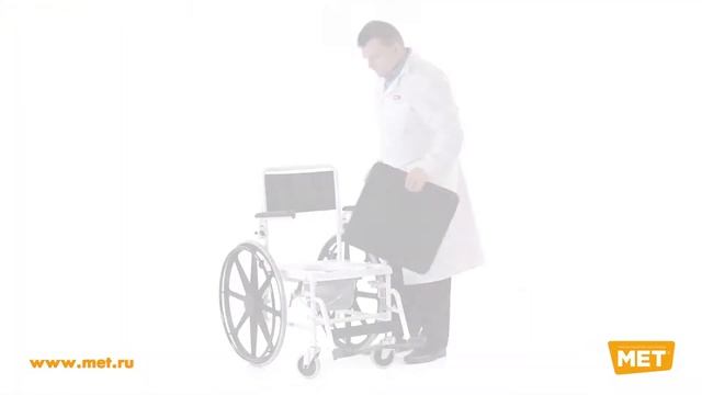 Кресло-туалет для больных 5019 W24 с колесами смотреть онлайн